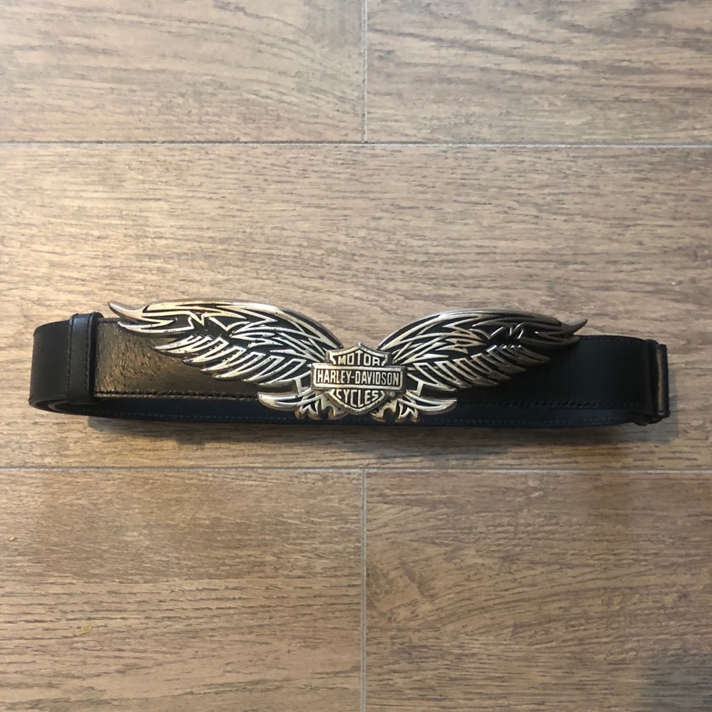 Harley Davidson Belt and Buckle (1 piece) - Wings